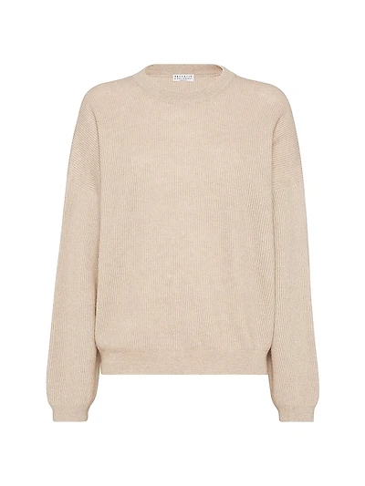 Alpaca and Cotton English Rib Sweater