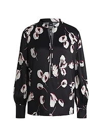 Relaxed-Fit Blouse with Tulip Print