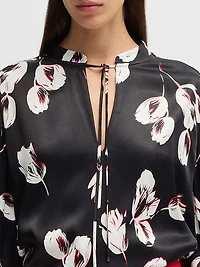 Relaxed-Fit Blouse with Tulip Print