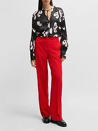 Relaxed-Fit Blouse with Tulip Print