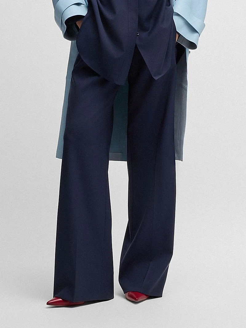 Relaxed-Fit Trousers Wool