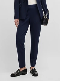 Regular-Fit Trousers with Front Crease