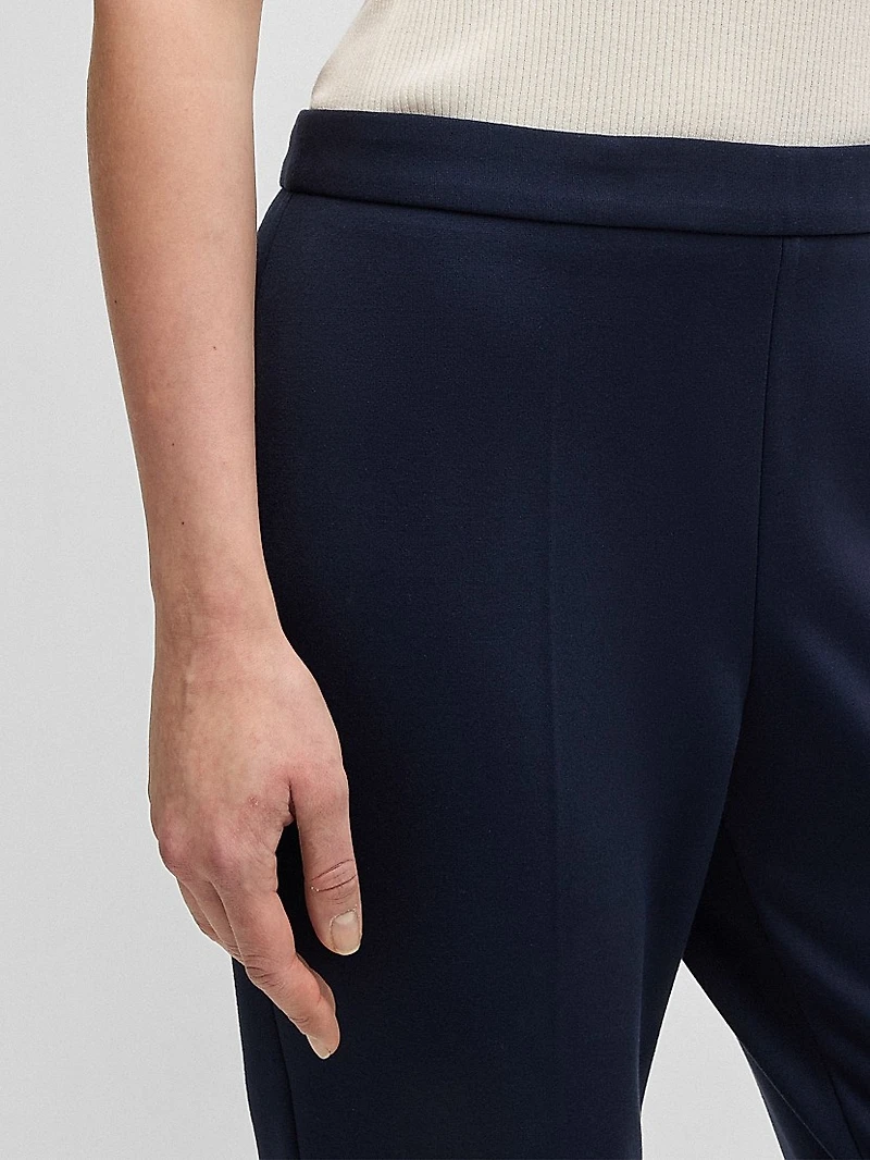 Regular-Fit Trousers with Front Crease