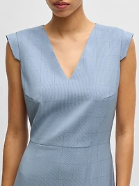 Business Dress Checked Wool