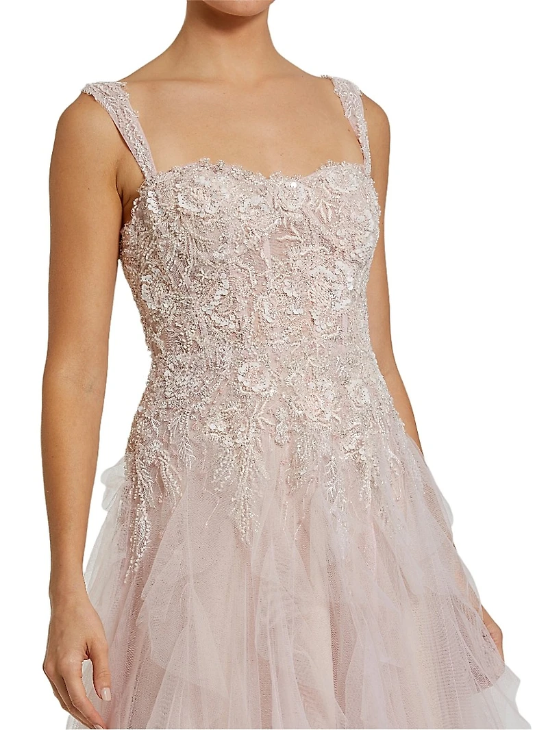 Prom Tulle Bustier Fit & Flare Gown