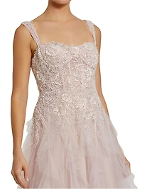 Prom Tulle Bustier Fit & Flare Gown