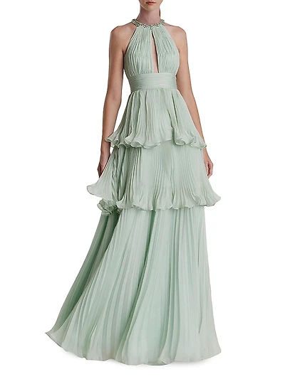 Prom Chiffon Tiered Gown