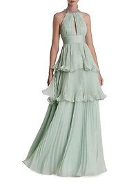 Prom Chiffon Tiered Gown
