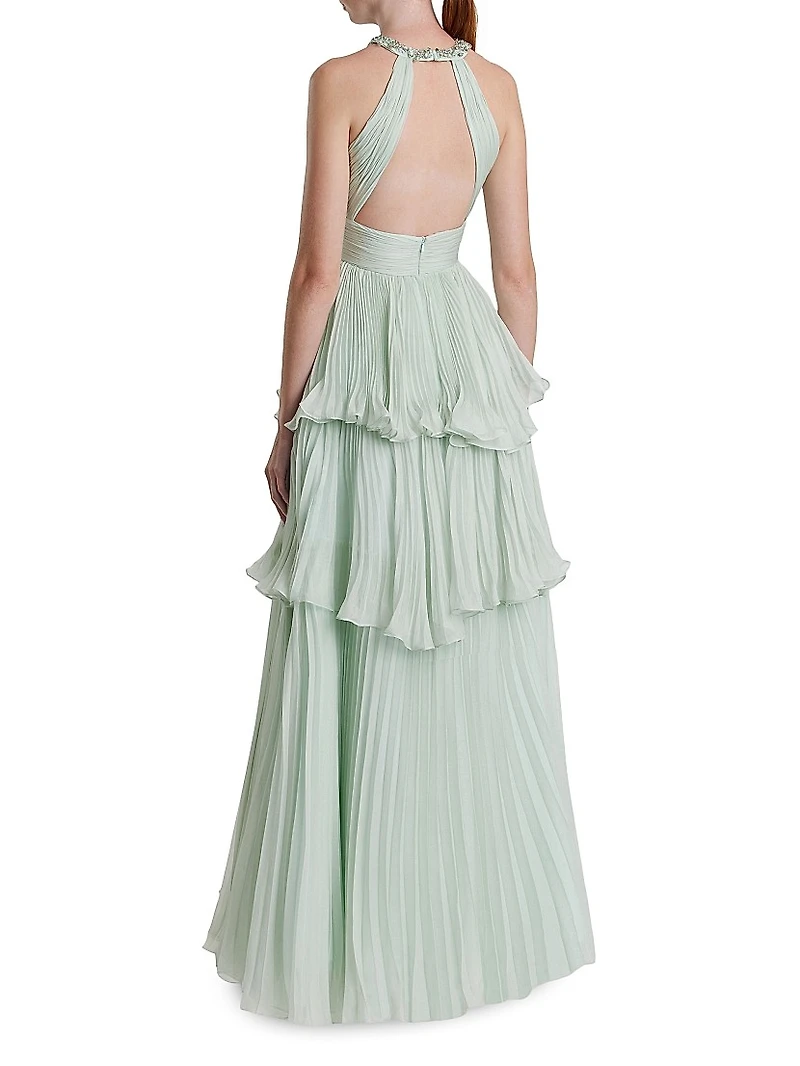 Prom Chiffon Tiered Gown