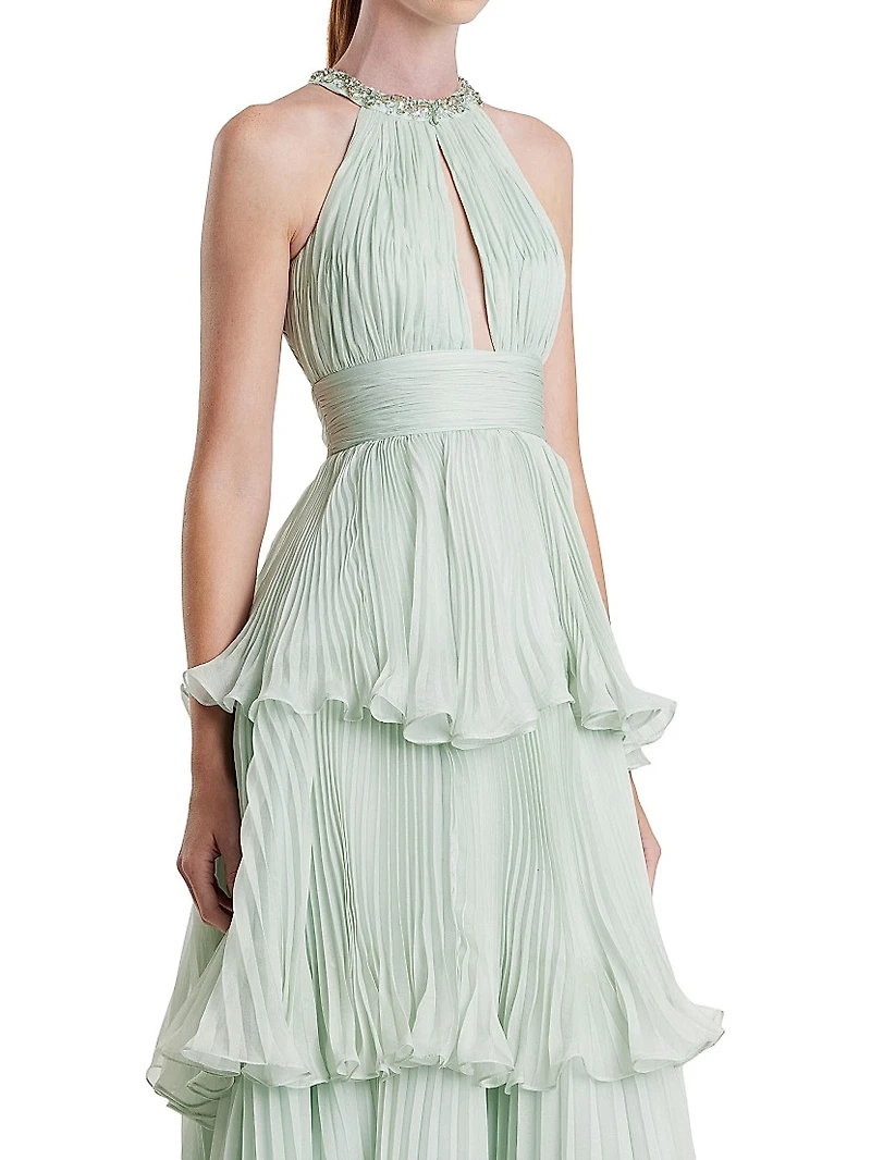 Prom Chiffon Tiered Gown