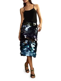 Aurora Paillette Midi Skirt