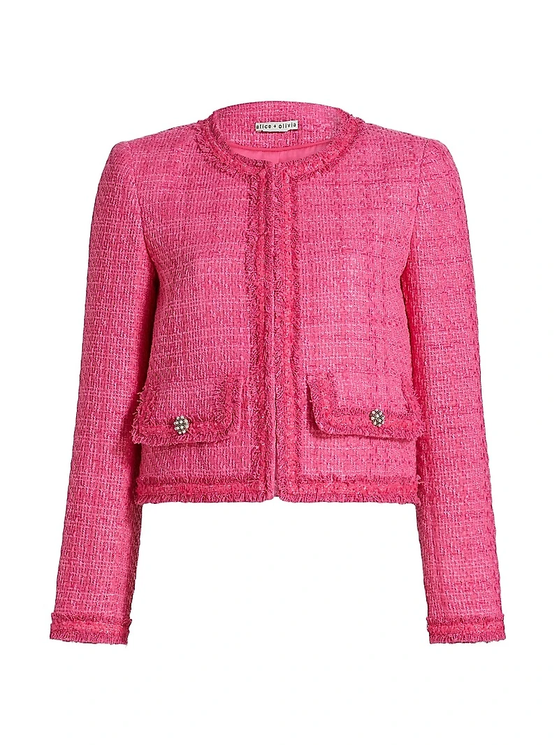 Landon Tweed Cropped Jacket