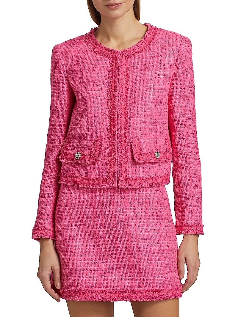 Landon Tweed Cropped Jacket