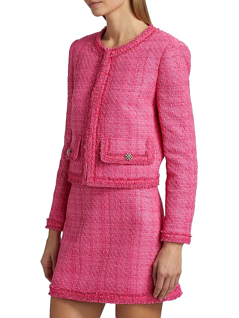 Landon Tweed Cropped Jacket