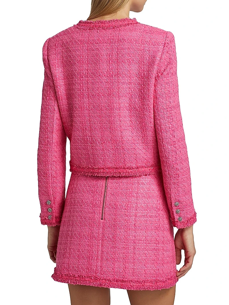 Landon Tweed Cropped Jacket