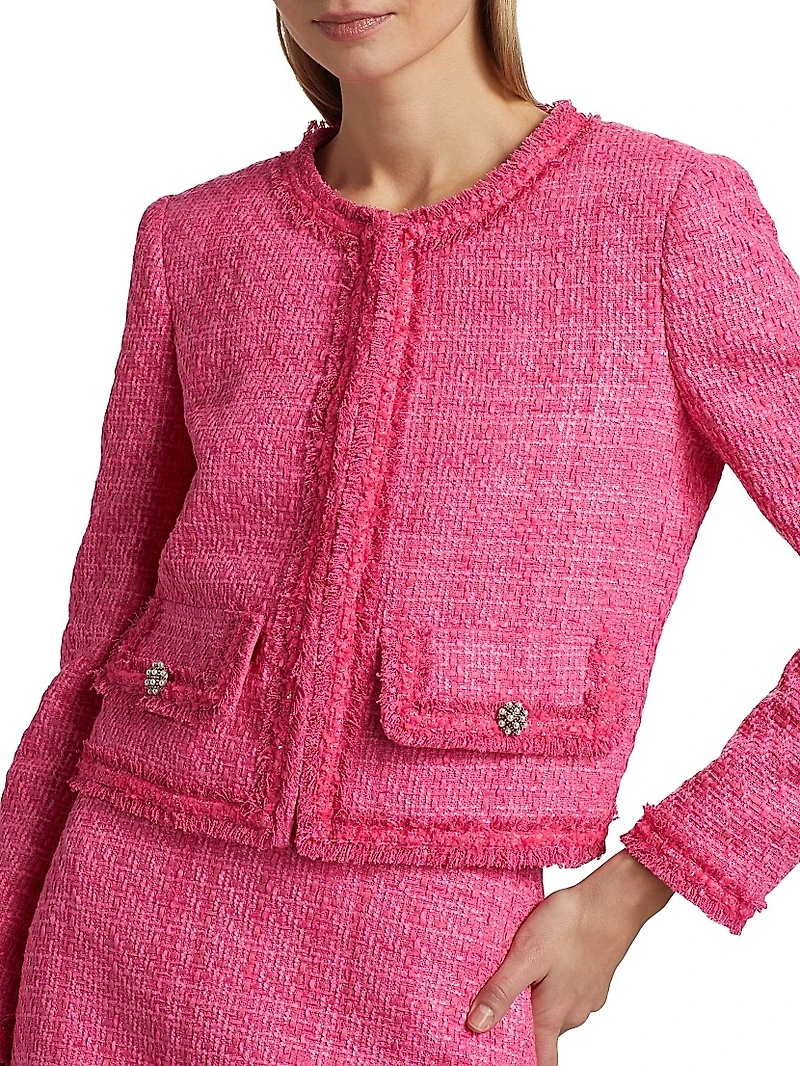 Landon Tweed Cropped Jacket