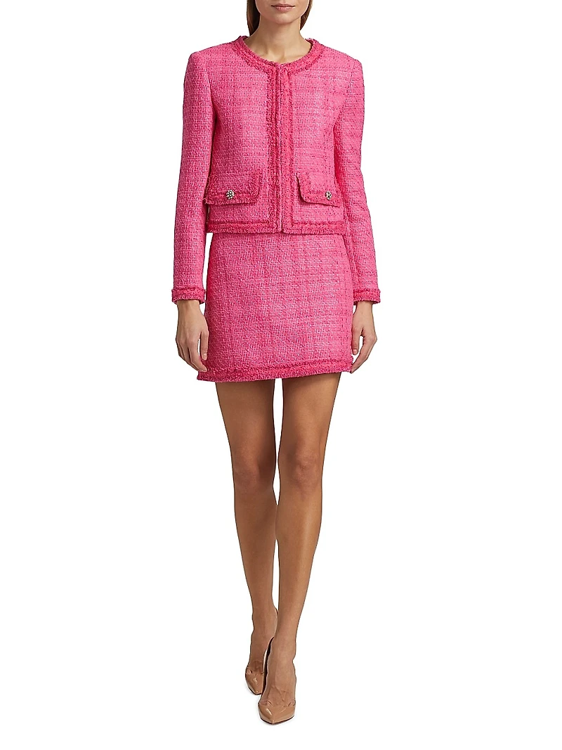 Landon Tweed Cropped Jacket
