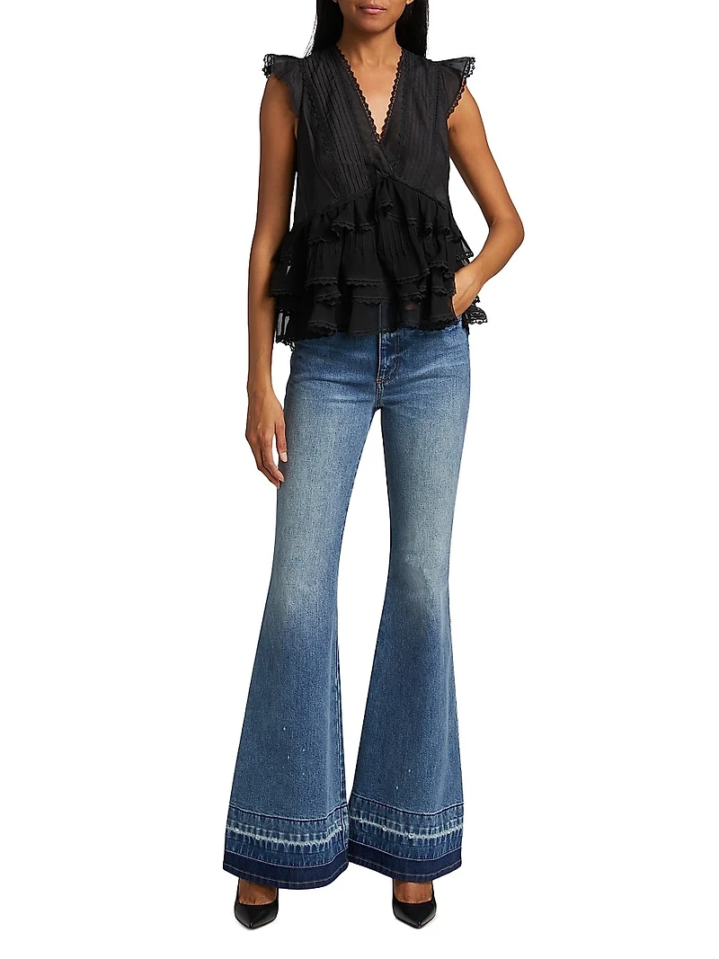 High-Rise Bell Bottom Jeans