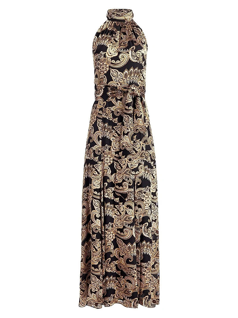 Dita Printed Halter Maxi Dress