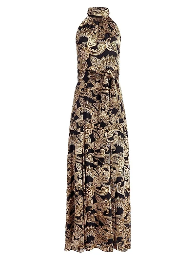Dita Printed Halter Maxi Dress