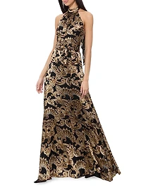Dita Printed Halter Maxi Dress