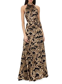 Dita Printed Halter Maxi Dress