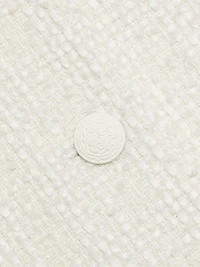 Millie Tweed Ruffle-Sleeve Crop Jacket