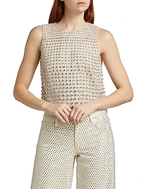 Amal Embellished Boxy Tank