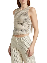 Amal Embellished Boxy Tank