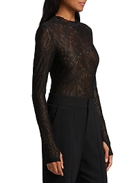 Taeyn Lace Crewneck Bodysuit