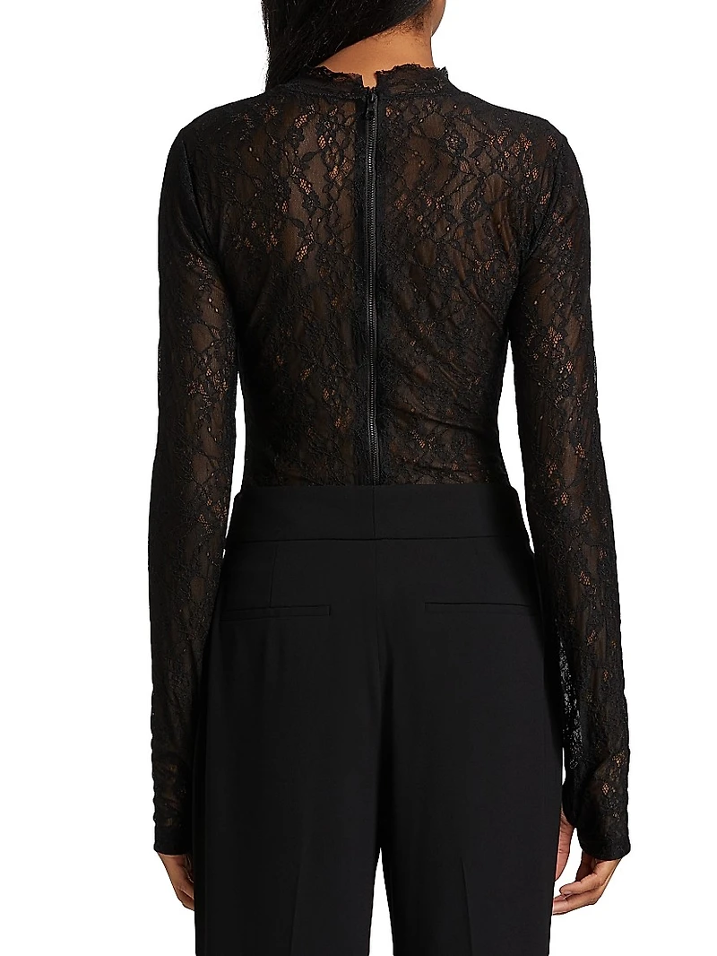 Taeyn Lace Crewneck Bodysuit