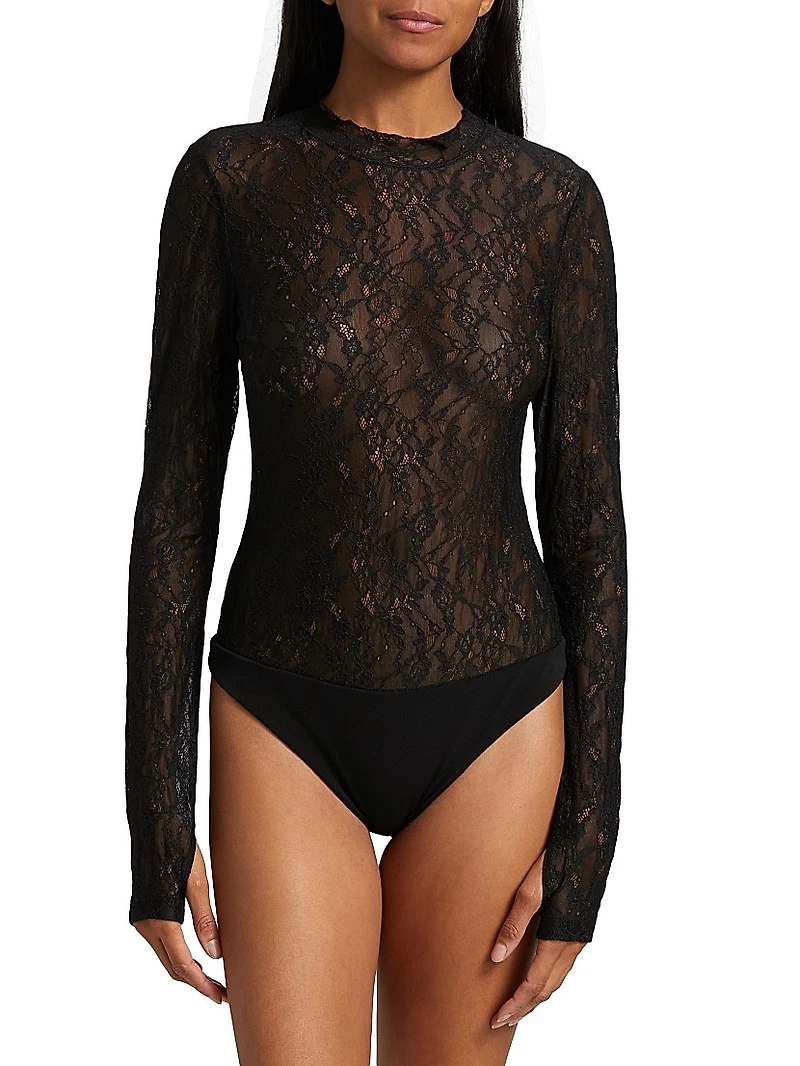 Taeyn Lace Crewneck Bodysuit