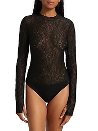Taeyn Lace Crewneck Bodysuit