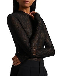 Taeyn Lace Crewneck Bodysuit