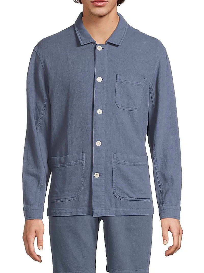 Ambrose Cotton & Linen Utility-Style Coat