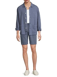 Ambrose Cotton & Linen Utility-Style Coat