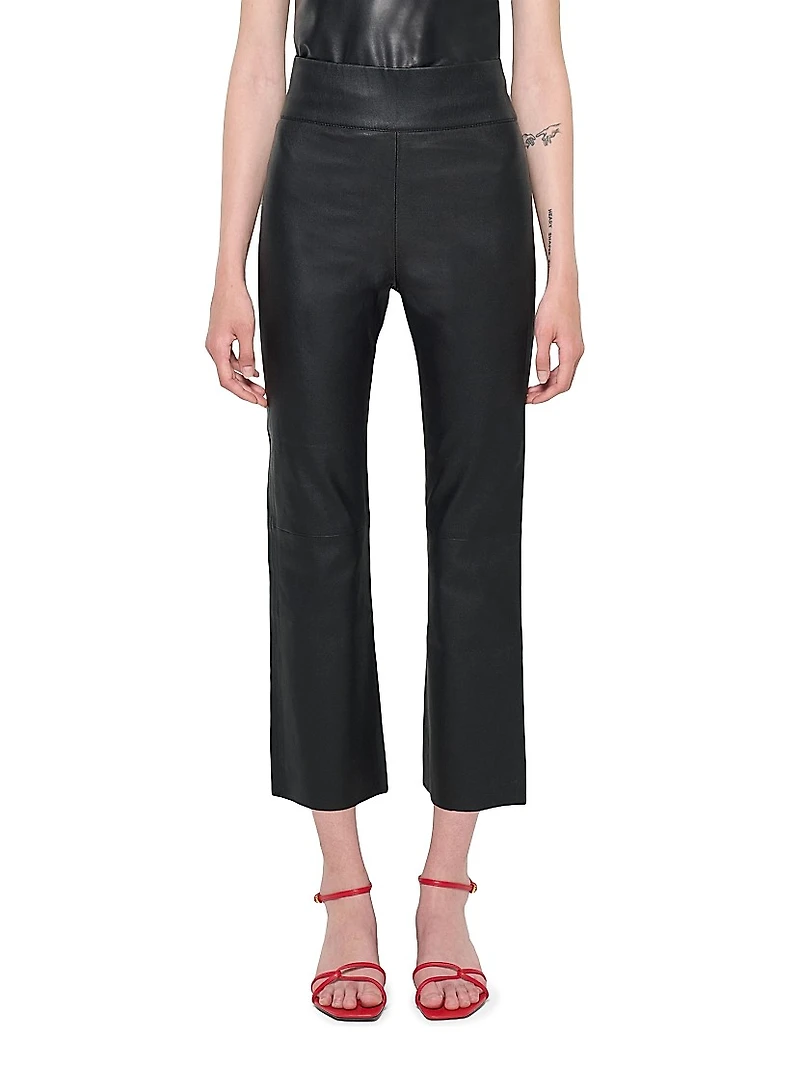 Reagan Stretch Leather Pants