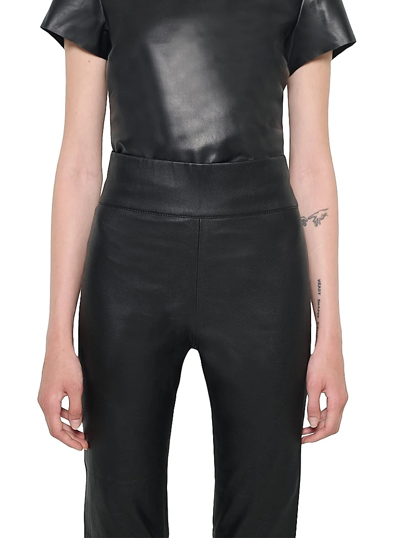 Reagan Stretch Leather Pants