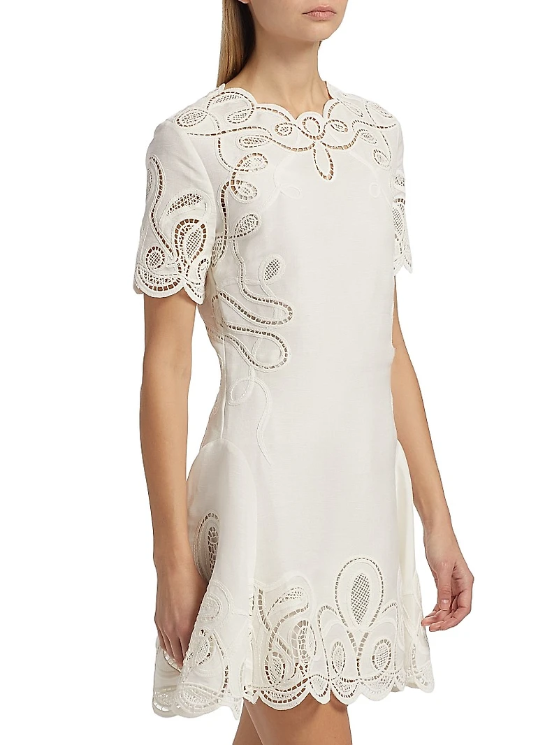 Morrigan Linen-Blend Minidress