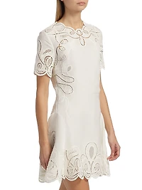 Morrigan Linen-Blend Minidress