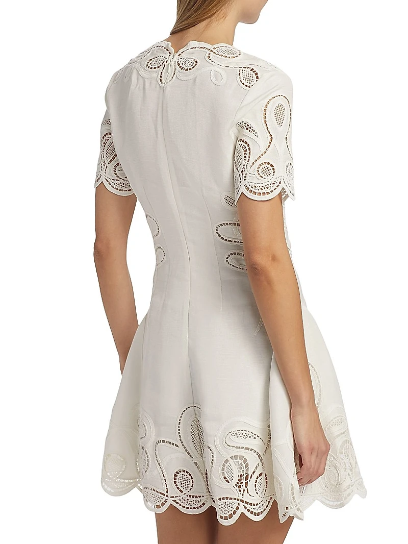 Morrigan Linen-Blend Minidress