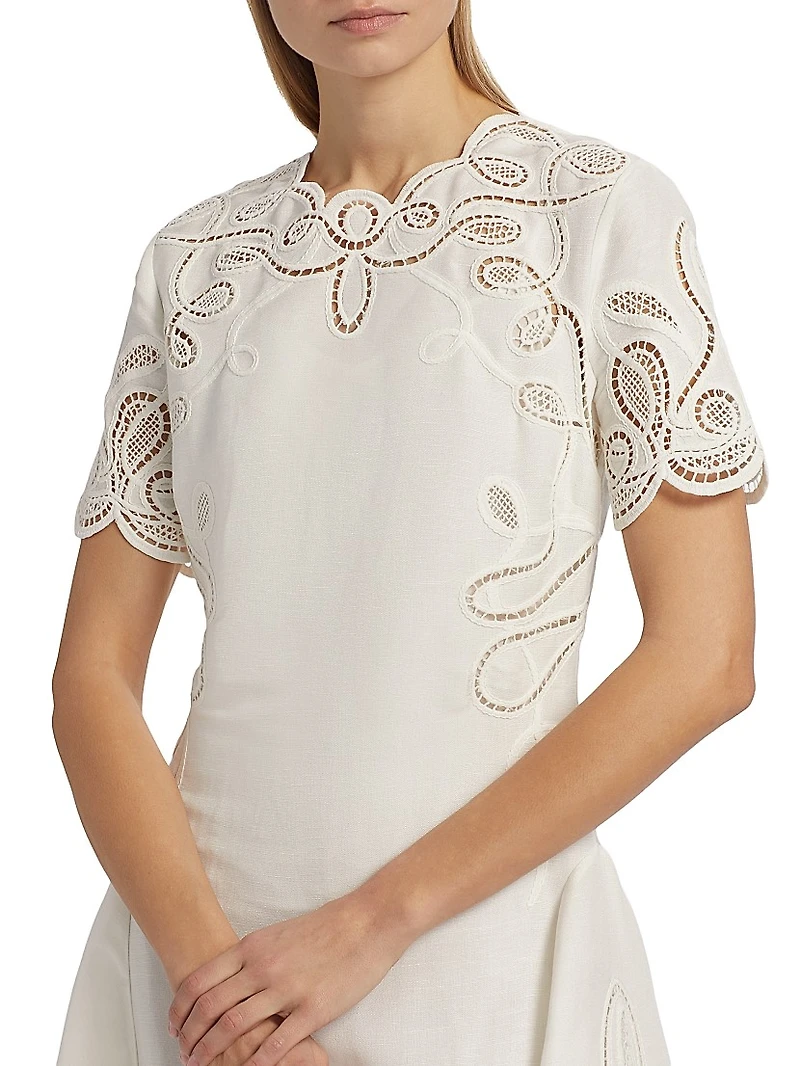 Morrigan Linen-Blend Minidress