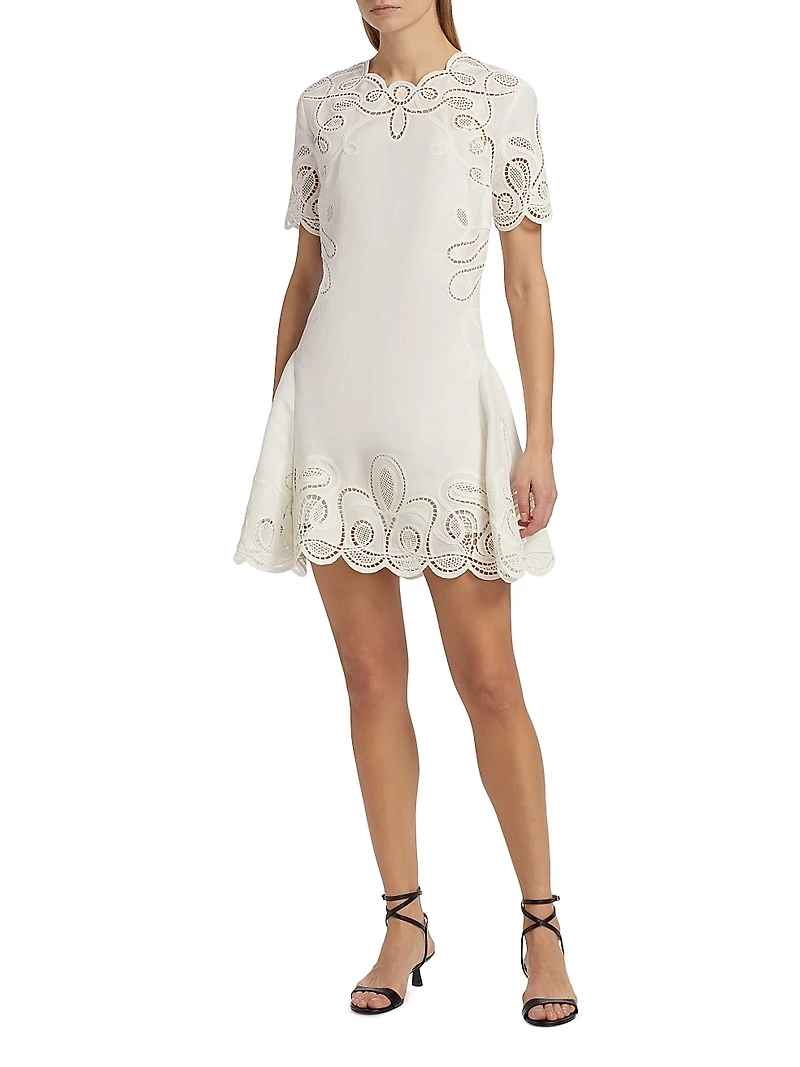 Morrigan Linen-Blend Minidress