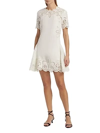 Morrigan Linen-Blend Minidress