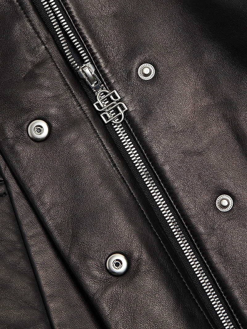 Everli Cropped Leather Jacket