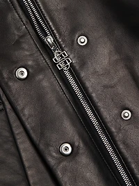 Everli Cropped Leather Jacket