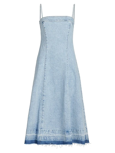 Clarissa Denim A-Line Midi-Dress