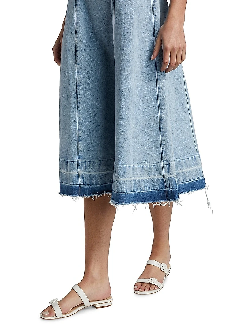 Clarissa Denim A-Line Midi-Dress