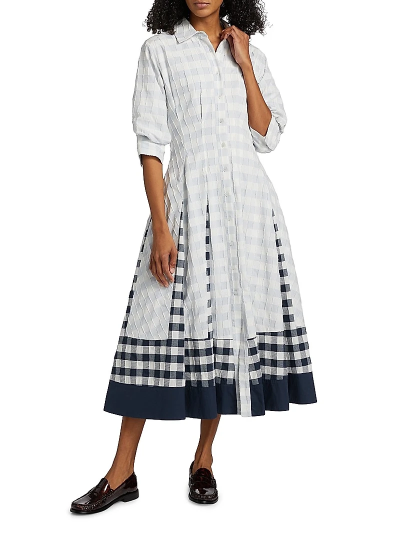 Jazz Pintuck Midi-Dress