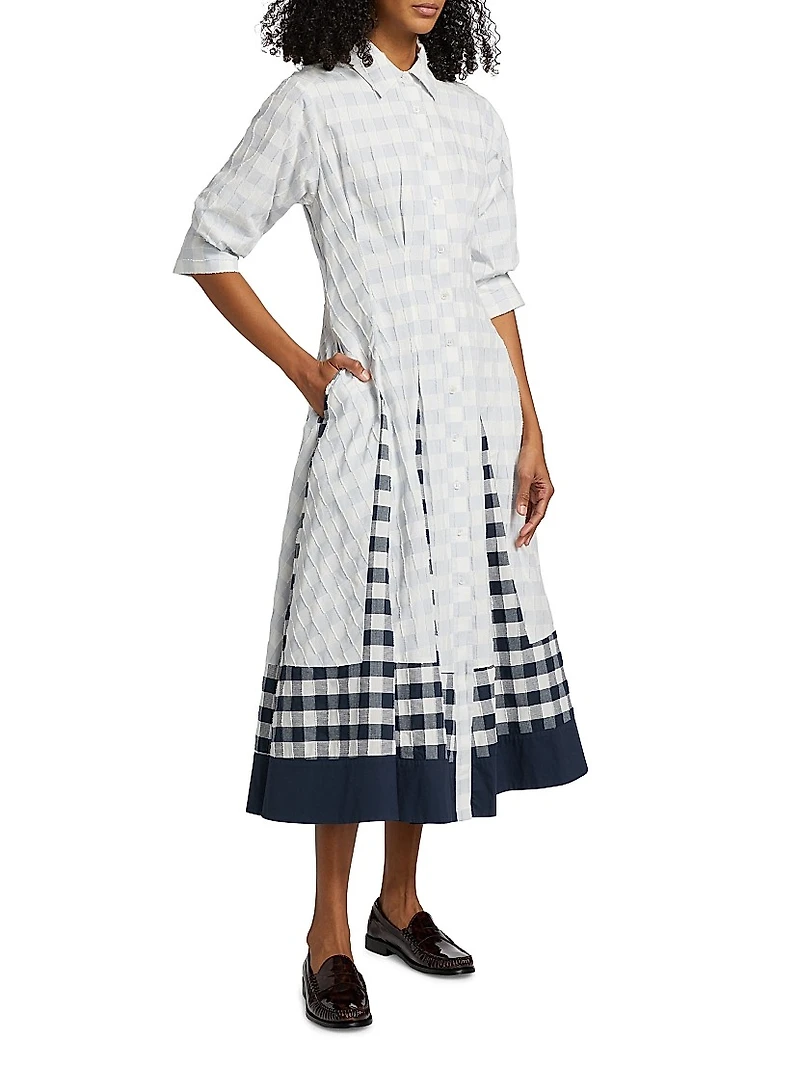 Jazz Pintuck Midi-Dress